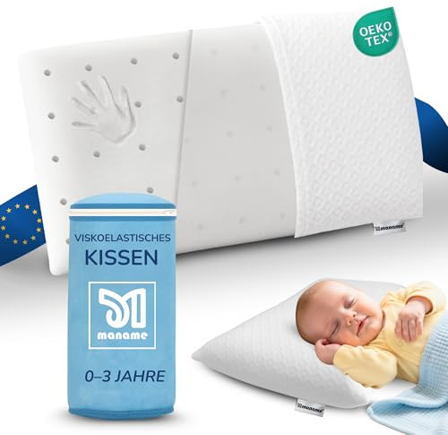 Almohada Bebe Plagiocefalia Antiahogo Viscoelástica Antireflujo 0-3 Años Almohada Cuna Infantil Ergonómica Transpirable Doble Funda Antimoho Antiácaros Almohada Niños 1-2-3 Años. Baby Pat Pillow