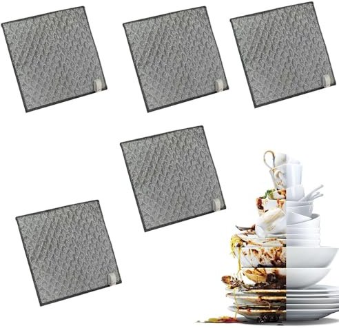 Trapos para lavavajillas, trapo de lavado de ollas antiarañazos, limpiador de cocina multifuncional, absorbente, sin pelusas, de secado rápido, lavable a máquina, perfecto para platos, ollas, estufas