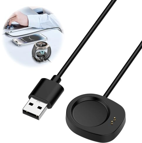 Ladekabel kompatibel mit Amazfit Helio Strap, T-Rex 3 Pro, T-Rex 3, Balance, Balance 2, Ladegerät Ersatzkabel, Magnetisches USB A Ladegerät für Smartwatch 1m, Ersatz-Ladekabel für Amazfit Uhren