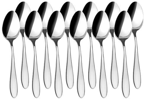 Lacor - JAY - 11086001 - Pack de 12 Cucharas de Mesa, Colección Ébano | En acero inox 18/10, para un uso práctico y profesional en cocina; ideal para cocina profesional y uso diario en casa