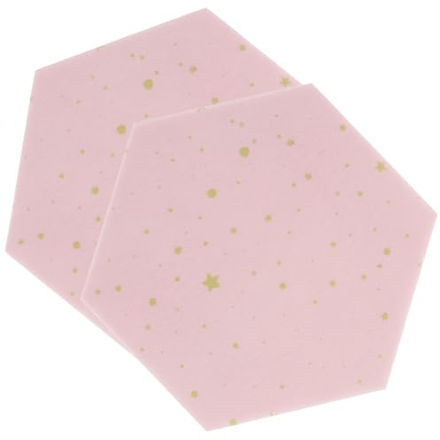 STAHAD 2 Stück Sechseckige Filz Wandtattoos 11x19x22cm 9mm Selbstklebende Filz Pinnwand für Kinderzimmer Büro Wohnzimmer Memo und Foto Wanddeko