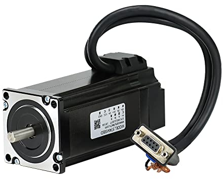 Rtelligent 57AM30ED Nema 23 Schrittmotor mit geschlossener Schleife 3 NM 124mm Körperlänge Bipolar 4A mit Encoder-Feedback Arduino-Welle 8mm für 3D-Druck/CNC-Lasermaschine
