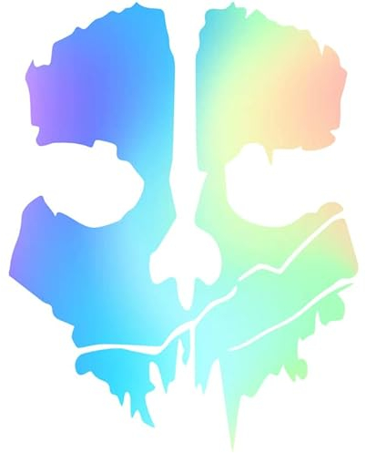 Decus Call of Duty Ghost L 0124 (Oil Slick Hologramm) // Sticker OEM JDM Style Aufkleber