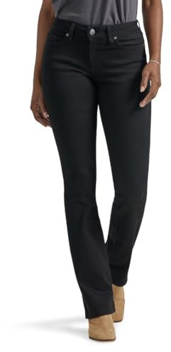 Lee Legendary Mid Rise Bootcut Jean, Noir, 40 Femme