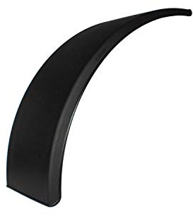 DOMAR Kotflügel für Landmaschinen und Traktoren, für 20 bis 28 Zoll Räder. Robuster Kunststoff-Radkasten, 1100 x 410 mm. Massives Schutzblech für Schlepper und Agrarfahrzeuge.
