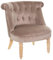 Atmosphera - Fauteuil Sixtine Taupe - Velours