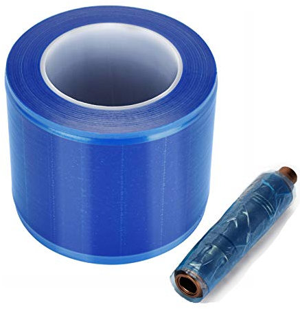 ATOMUS 1200PCS / rullo Blu Pellicola antipolvere per macchinetta per tatuaggi Impugnatura Porta inchiostro Accessori per tatuaggi Strumento Pellicola protettiva Pinzette Strumento dentale