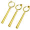 XHBTS Einteilige Zoro-Ohrringe - Gold-Clip-On-Anime-Cosplay-Ohrringe für Anime-Liebhaber (Clip-On) 3 Set mit Minituch und Mini-Box
