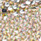 250pcs 6mm Flat Back Non-Stick Rhinestone Crystal Diamantes Nail Art & Craft Scrapbooking Embellishments 90 Available Colours (6mm, AB Foiled Champagne #A26)