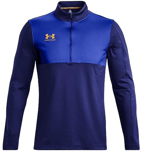 Under Armour Mens Challenger Half Zip Midlayer Top Bauhaus/Orange M