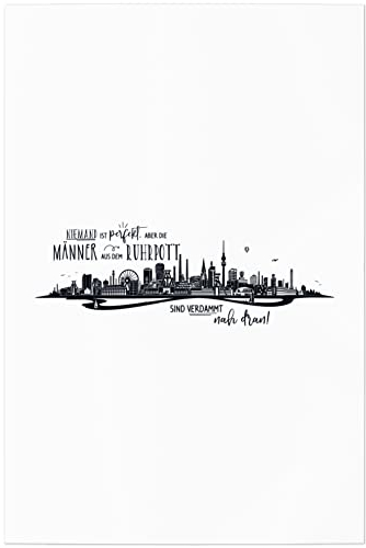 JUNIWORDS Poster, Niemand ist perfekt, Aber die Männer aus Ruhrpott sind verdammt nah dran, 60 x 90 cm (1006876)