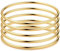 JeweBella 5 Pièces Armreif Armband Damen Edelstahl Dünnes Armreif Stil Glatt Poliert Armband Silber/Gold Stapelbar Armreif Damen Set für Damen Frauen 3MM
