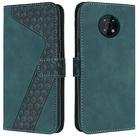 OKZone Compatible With Nokia G50 5G Case, Wallet Case PU Premium Leather with Card holder Slots Magnetic Shockproof Protect Flip Cover Bookstyle Phone Cases Cover for Nokia G50 5G (Green)