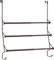 Porte-serviettes à 3 niveaux réglables avec crochets pour salle de bain, porte-serviettes à suspendre pour le rangement des serviettes, bronze