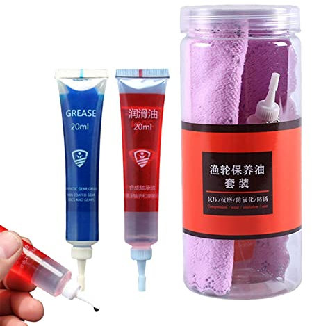WEITING Öl für Angelrolle | Schmiermittel für Angelrolle rostfrei 2 Stück - Öl für Angelrolle Öle für feuchte und trockene Nadeln, einphasiges Reinigungsmittel, Schmiermittel