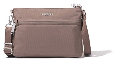 Baggallini Damen Theft Securtex Anti-Diebstahl-Memento Crossbody Bag, Portobello