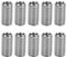 Lwuey Manguito de Reparación Acero Inoxidable, Insertos Tuercas Reductor Rosca Autorroscante Juego Herramienta Conversión Tornill Buje Hembra M6X1,0mm Macho M8X1,25mm Largo 10 Piezas Adaptadores