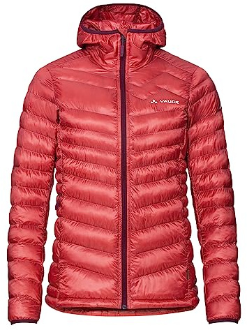 VAUDE Damen Isolationsjacke Batura Hooded Insulation Jacket, sehr warm & atmungsaktiv, Passform: Slim fit, brick, 46