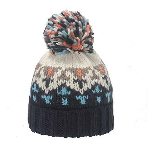 LUMoony Strickmütze 1Pcs Winter Beanie Hüte Bunt Rippstrik Bommel-Mütze Pudelmütze Winter-Mütze Bommelmütze Acryl-Strickmütze für Männer Frauen Strick-Mütze gefüttert Fleece-Innenfutter