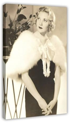 Vintage-Poster der Filmschauspielerin Oona Merkel, Leinwand-Poster, Schlafzimmer, Dekoration, Sport, Landschaft, Büro, Raumdekoration, Geschenk, Rahmen-Stil, 30 x 45 cm