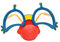 Exingk Clown-Brille mit weicher roter Nase, für Halloween, Cosplay, Kostüm, Zubehör, Party, Clown Eyewear