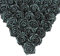 IPOPU Schwarze Glitzer-Blumen, Glitzer-Rosen, 8 cm, ohne Stiel, Schaumstoff-Rosen mit Glitzer, 30 Stück, für selbstgemachte Hochzeit, Brautstrauß, Zuhause, Party-Dekoration (schwarzer Glitzer)