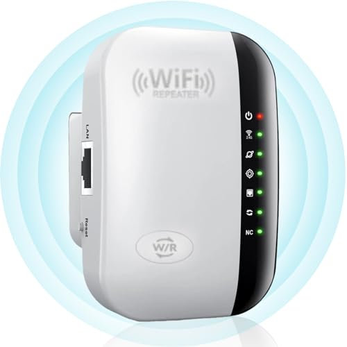 Newest Wifi Booster, Wifi Extender, WiFi Repeater Covers Up to 3650sq.ft and 45 Devices, Wireless Internet Booster with Ethernet Port, Quick Setup, 300mbps Wifi Range Extender