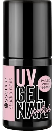 essence studio nails UV GEL NAIL polish, Nr. 02, Nude, langanhaltend, farbintensiv, vegan, ohne Mikroplastikpartikel, ohne Parfüm, ohne Parabene, 1er Pack (5ml)