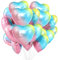 Jonami 25 Herz Folienballons Pastell Helium Luftballon, Romantisch Deko, Dekoration für Romantische Atmosphäre, Heiratsantrag, Valentinstag Deko und Hochzeit