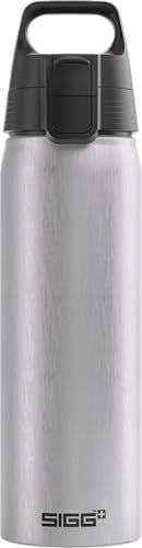 SIGG - Gourde Aluminium - WMB One Alu - Certifiée Neutre En CO2 - Convient Aux Boissons Gazeuses - Étanche & Légère - Sans BPA - Gris - 0.75L