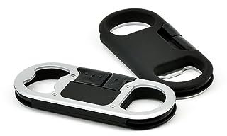 DOITOOL Keychain Bottle Opener Usb Charger for Micro Usb Data Cable Keyring Rings