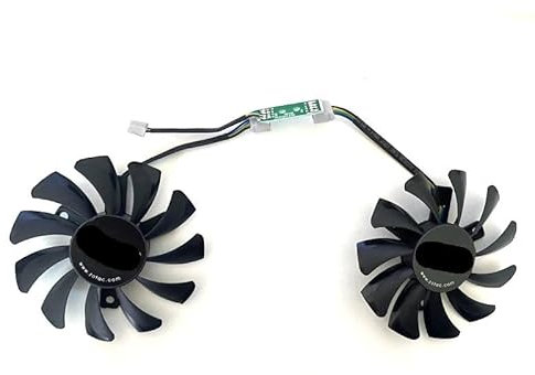 GA81S2U 75MM GTX970 Cooler Fan Replacement Compatible with GTX 970 Graphics Card Cooling Fan(2PCS)