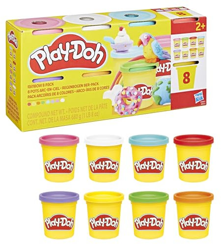 Play-Doh Regenbogen 8er-Pack Farben à 85 g