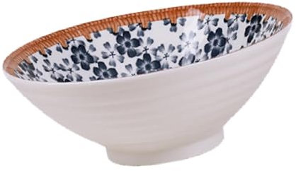 LeeQinersw Ceramic Noodle Bowl for Serving Udon, Soba, and Pho at Restaurants, Style D