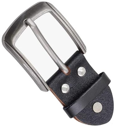 Einzelne Gürtelschnalle Herren,Gürtelschnallen,Belt Buckle,Als Ersatz Schwarzen Ledergürtel,Zinken Quadratische Klassische,für männer Frauen Gürtel,Nickelfreies,Universalgröße,Stilvoll und Langlebig