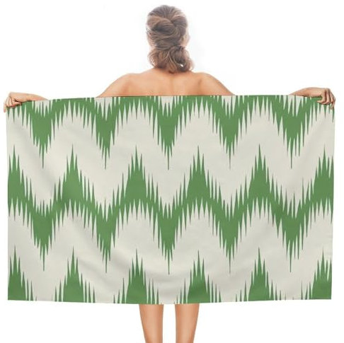 Timur Strand-Badetuch aus Baumwolle, 78,9 x 130,9 cm, blau, Fresco, Euro-Sham, Erwachsenen-Badetuch für Hotel, Roadtrips, Camping, Fitnessstudio, Badezimmer, farbecht, schrumpft nicht, sandfrei