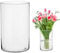 Yuraigm Transparente Glas Vase 40cm Hohe Blumenvase Glas, Klar Glasvase Rund Glaszylinder, Bodenvase Groß Deko Vasen Aesthetic Zylindrisch Glasvase für Pampasgras Tulpen Rosen Hochzeit Tischdeko Kerze