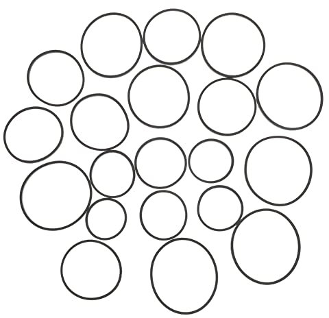 Gadpiparty 20stücke Rekorder Reparatur Wartungsgürtel Cassetten Maschinenriemen Gummi Riemen Für Kassettenrekorder Blockflöten Ersatz Riemen Flat Gummi Belts Recorder Repair Belts