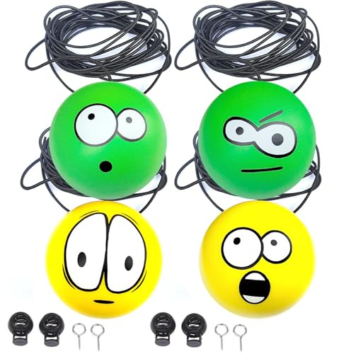 4pcs Garage Parkhilfe niedliche und lustige große Augen Garage Parkenassistent mit Seilhilfsballstopps Guide -System für Anfänger