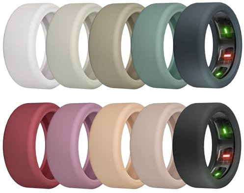 SimpleThings Smart Ring Protector Kompatibel mit Oura Ring Gen4/3, RingConn/Ultrahuman/Samsung Galaxy Schutzhülle, Kratzfeste Silikon Ringschutz Hülle