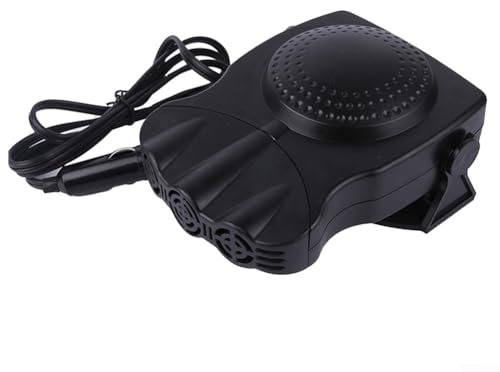 Dispositivo di riscaldamento portatile per auto, 12 V, ideale per sbrinamento rapido dei finestrini (nero)