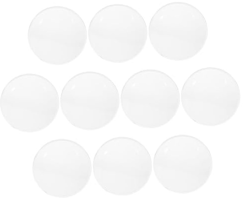 10 Stück Vr Linsen 37mm aus Acryl, Bikonvexe 3D-gläser | Silber, Ersatzteil für Zubehör, Klar mit Hoher Lichtdurchlässigkeit, als Austausch
