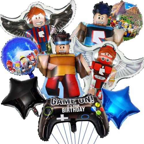Cartoon Luftballon, 9 Stück Cartoon Ballon, WlsqDE Geburtstagsdeko | Geburtstag Kit, Ballon Party Deko, Folienballon, für Geburtstag Party Dekoration