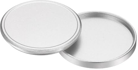 PATIKIL Cache D'objectif Métallique 37mm x 1mm, Bouchon Universel pour Filtres D'objectif en Aluminium, Boîtier De Protection Mince pour Filtres 37mm x 1mm, Fader Circulaire, Argent