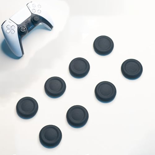 Lot de 8 capuchons de joystick avec poignée pour pouce - Compatibles avec les manettes PS5/PS4 - Antidérapantes - Pour manette de jeu - Pour manette PS5/PS4