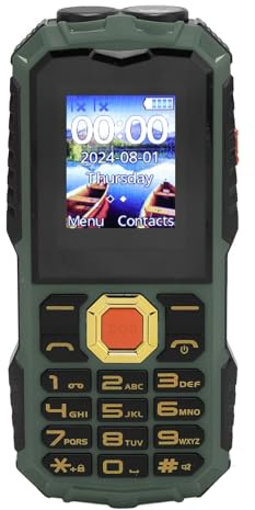 Fabater 4G-Seniorentelefon mit Außergewöhnlichem Klang und Klarem HD-Bildschirm für ältere Menschen, Mobiltelefon mit Dual-Karte, Dual-Standby, 32 MB und 32 MB Speicher für Senioren (Green)
