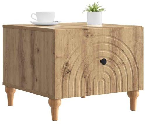vidaXL Couchtisch Artisan-Eiche 49 x 50 x 40 cm Holzwerkstoff, Vintage rechteckiger Couchtisch, praktische Aufbewahrung, Holzdesign, Mittelpunkt im Wohnzimmer