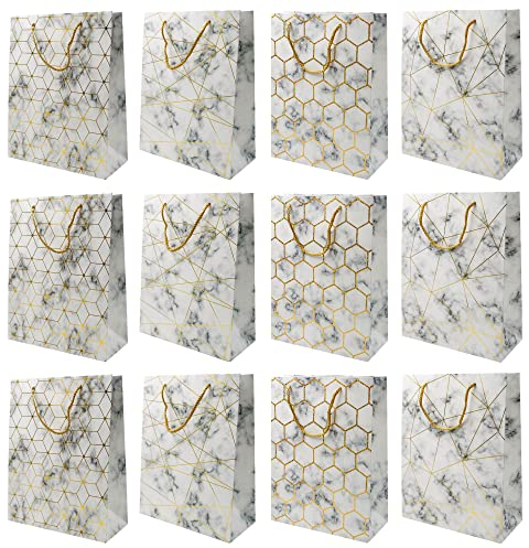 Größe Papier Geschenktüten - 12 pc Weihnachtseinkaufen Papierbeutel, Partei-Geburtstag-Geschenk-Beutel [30 x 32 x 12 cms]