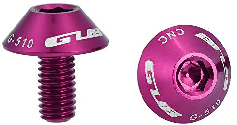 Fahrradschrauben Schrauben, 2ST Fahrrad Flaschenhalter Halterung Schraube Schrauben M5 * 12mm (Lila)