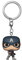 Funko Pocket Pop! Keychain: Marvel Avengers Endgame: Captain America Novelty Keyring - Collectable Mini Figure - Stocking Filler - Gift Idea - Official Merchandise - Movies Fans - Backpack Decor